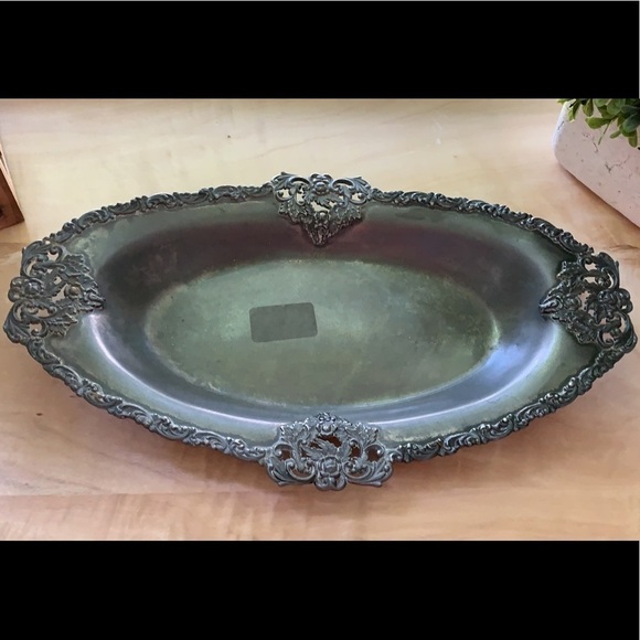 Antique Small Metal Tray - Picture 1 of 5